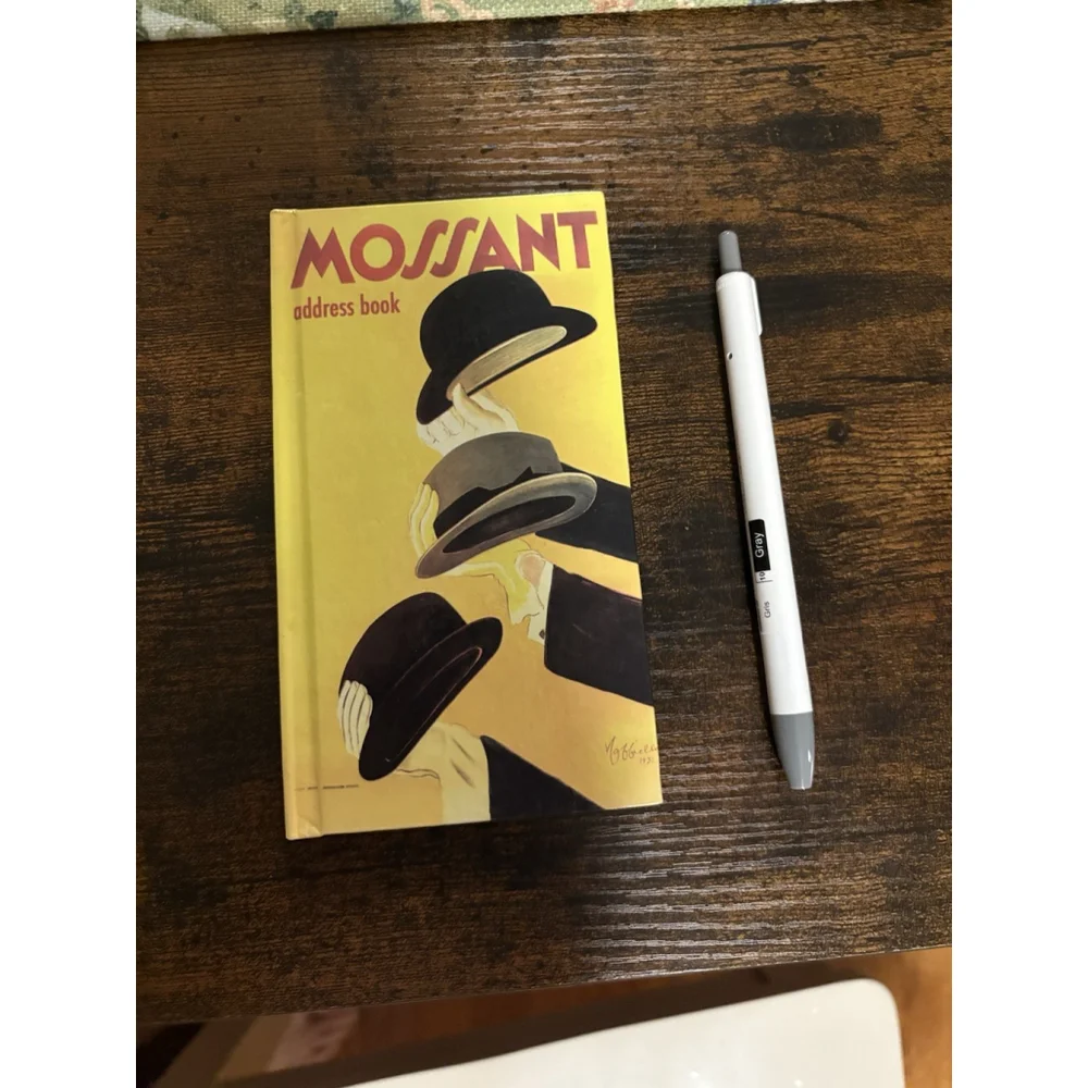 Vintage Mossant Address Book Art Deco Surrealist Retro Stationary Notebook